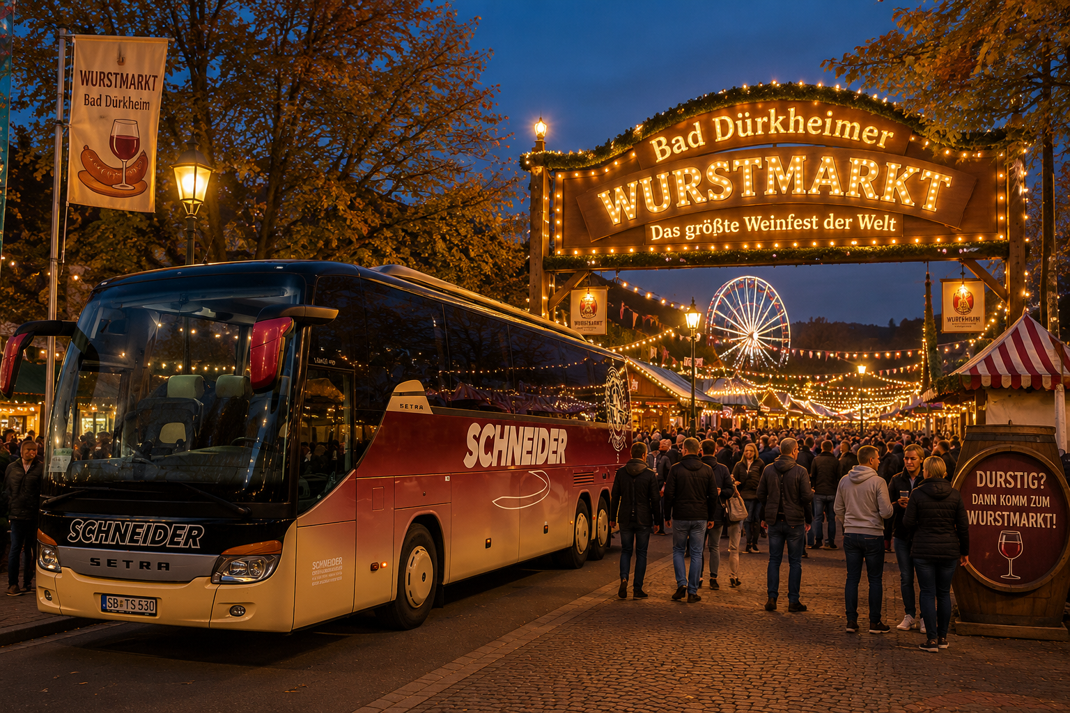 19.09.2026 - Tagesfahrt Wurstmarkt Bad Dürkheim